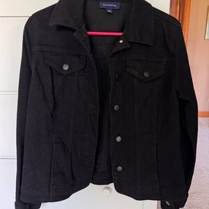 Charter Club Black Jean Jacket